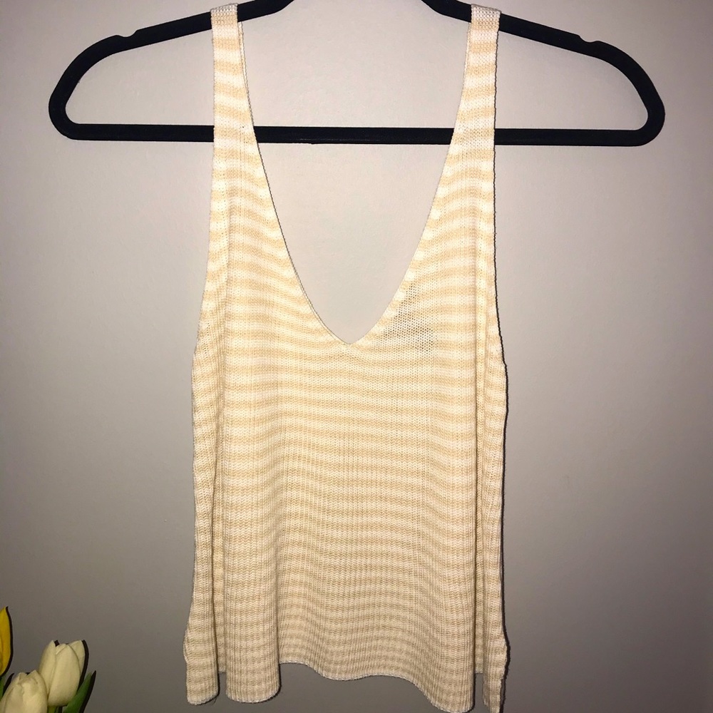 Striped Flowy Forever 21 Tank Top
